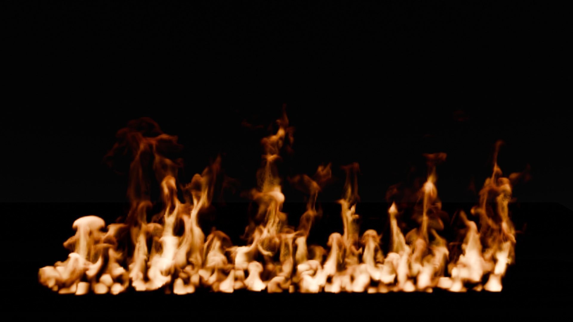 Simple animation realistic blender fire VDB Free 3D model_17