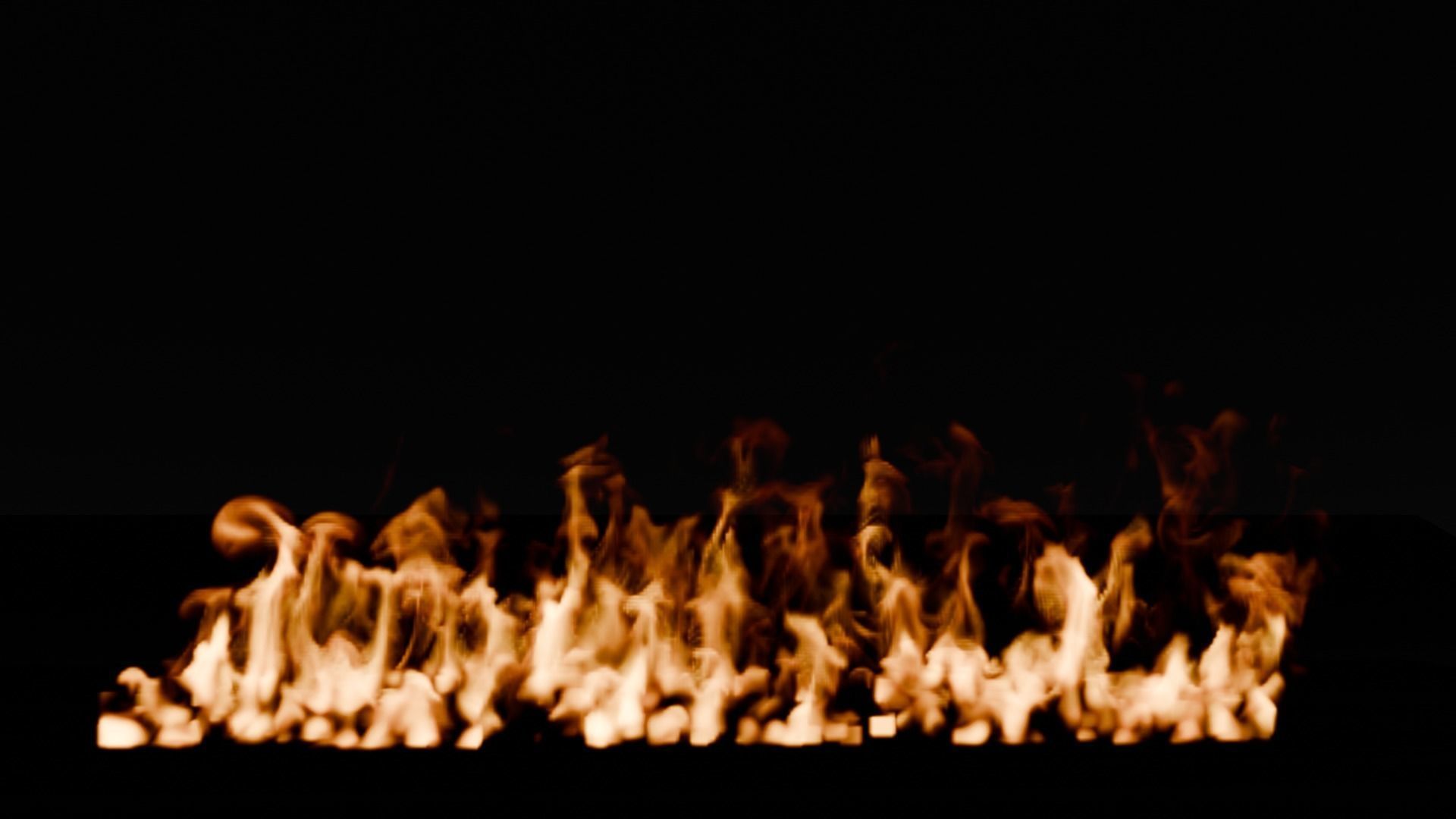 Simple animation realistic blender fire VDB Free 3D model_6