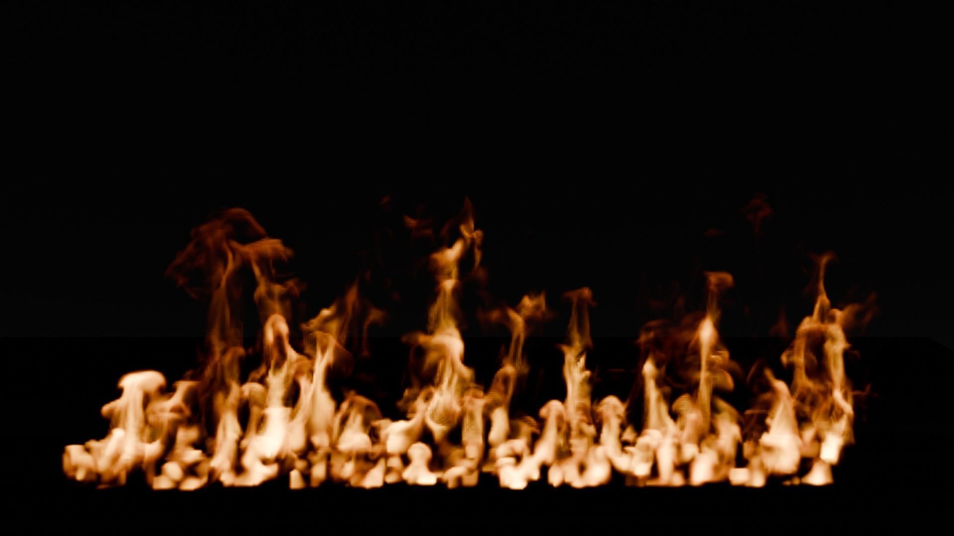 Simple animation realistic blender fire VDB Free 3D model_16