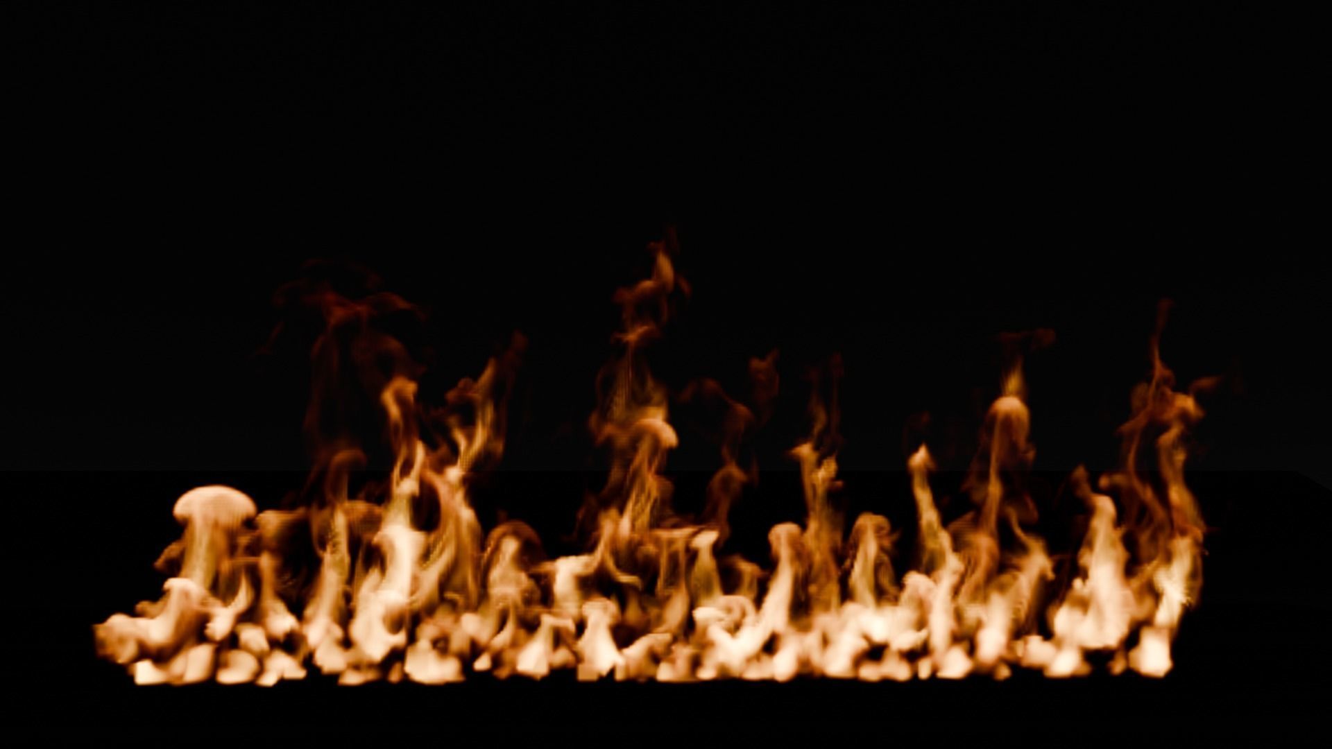 Simple animation realistic blender fire VDB Free 3D model_18