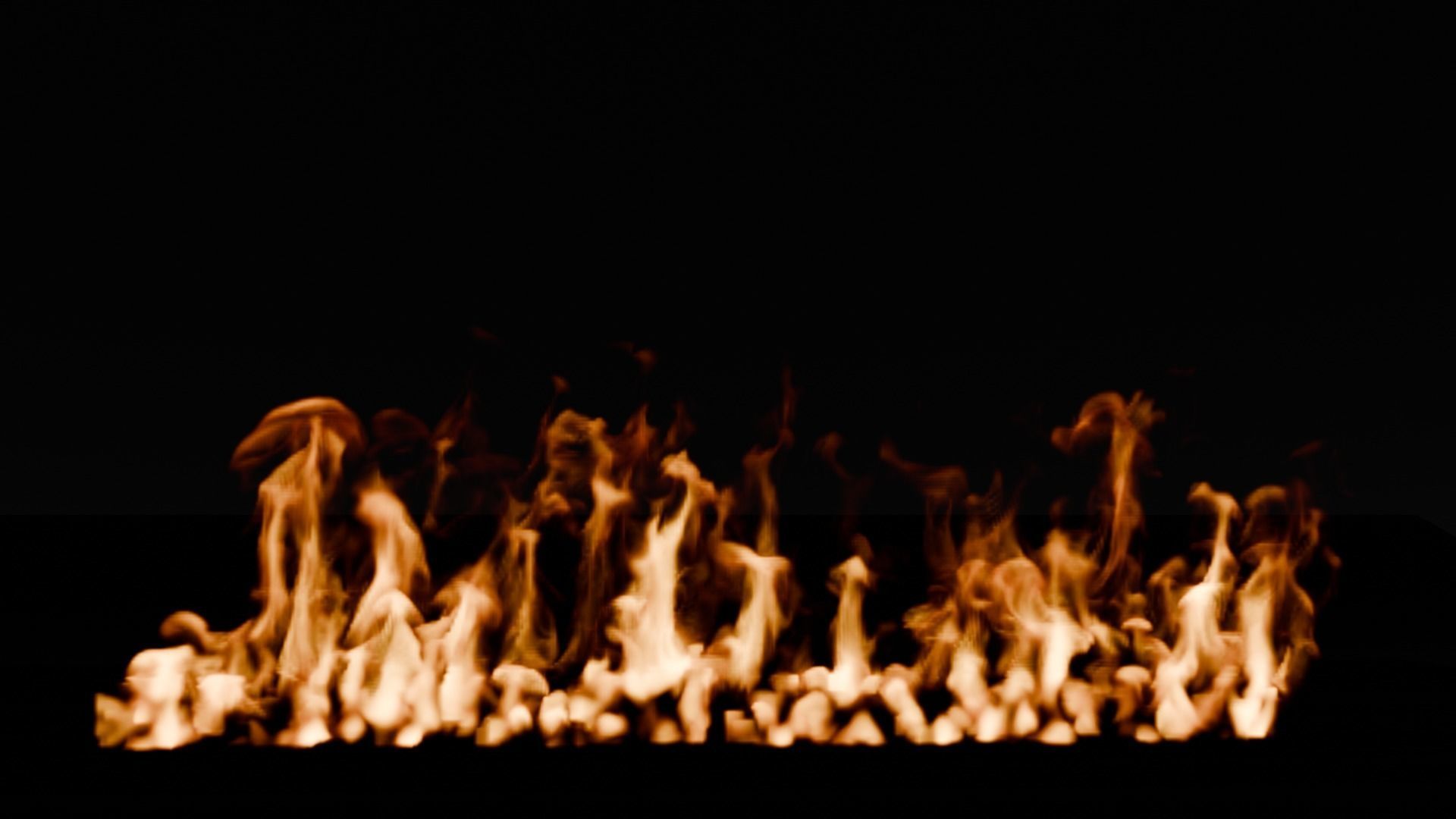 Simple animation realistic blender fire VDB Free 3D model_12