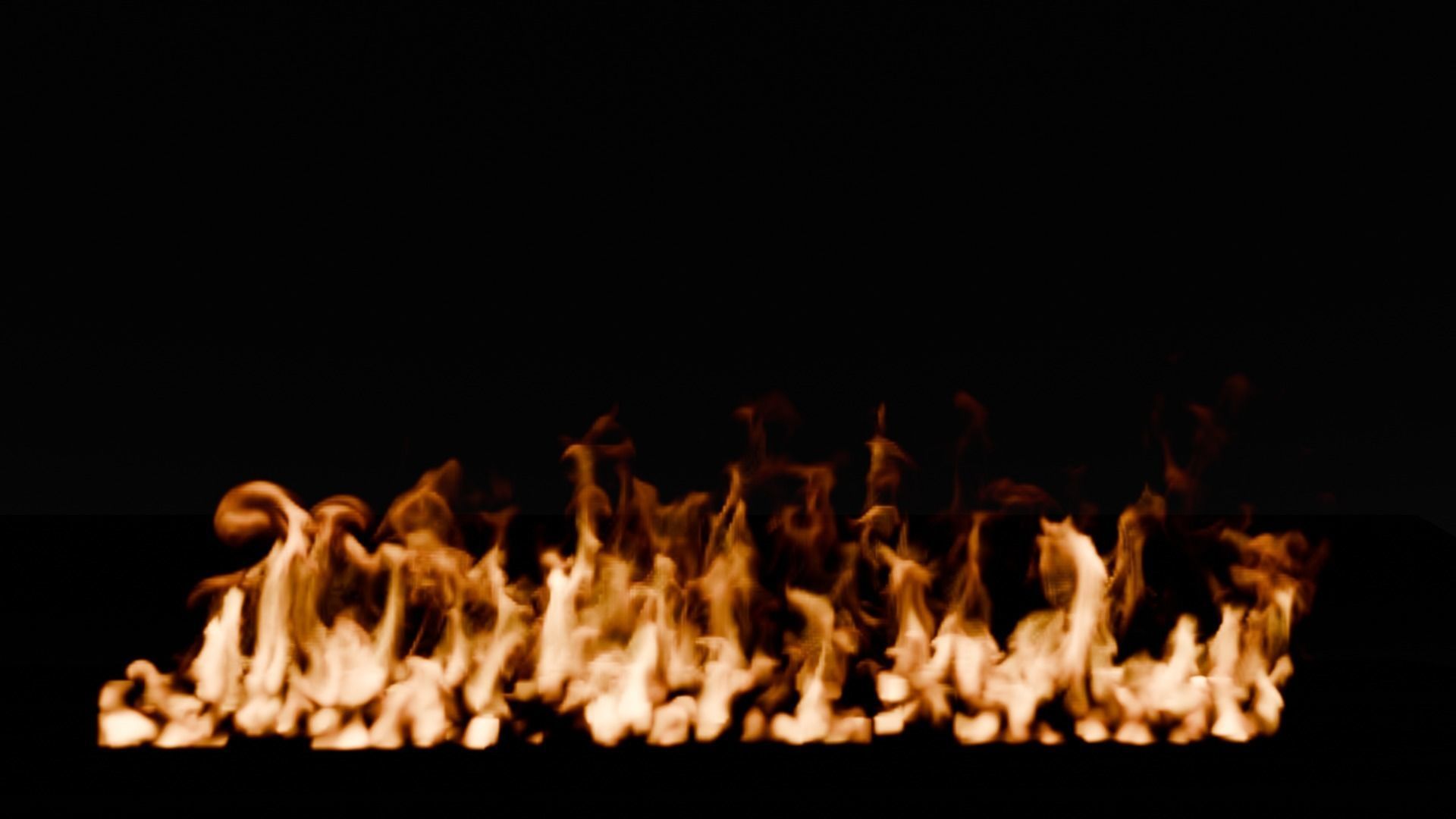 Simple animation realistic blender fire VDB Free 3D model_7