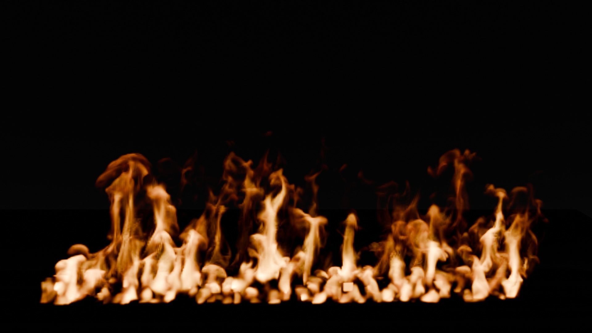 Simple animation realistic blender fire VDB Free 3D model_13