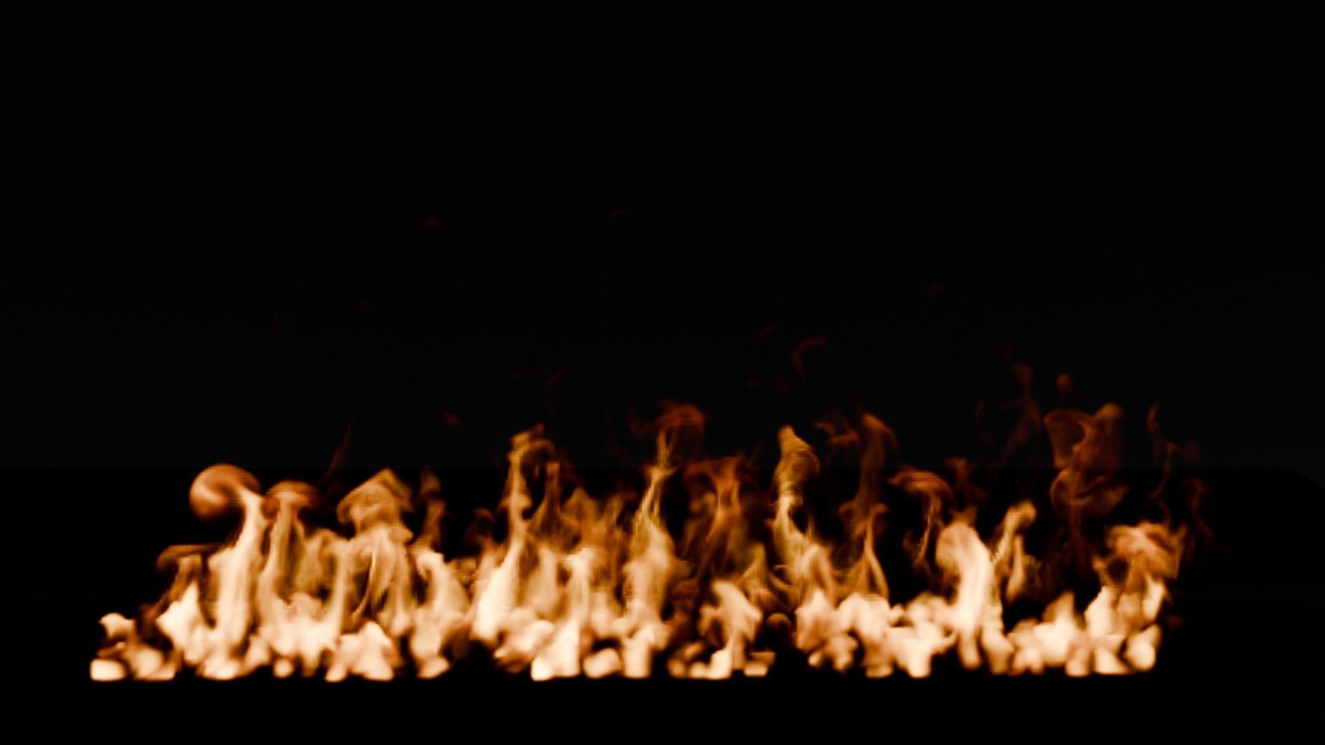 Simple animation realistic blender fire VDB Free 3D model_5