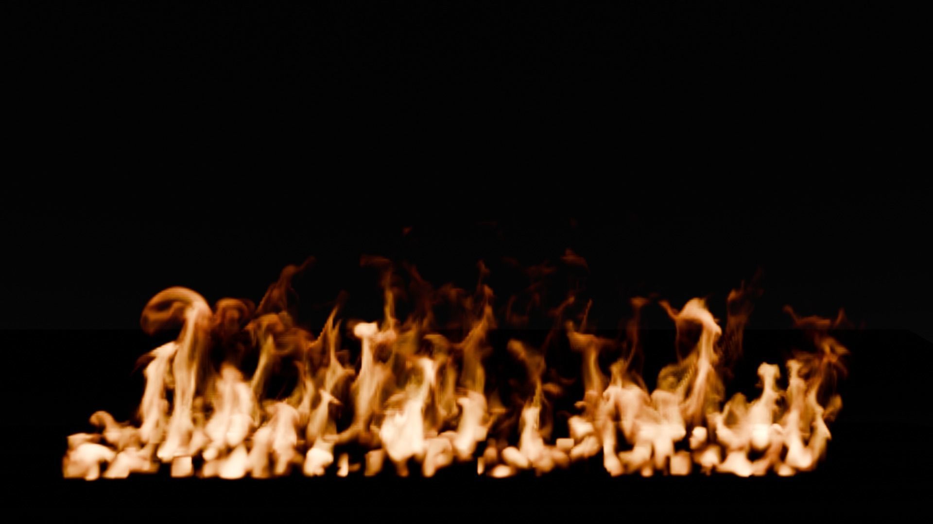 Simple animation realistic blender fire VDB Free 3D model_9