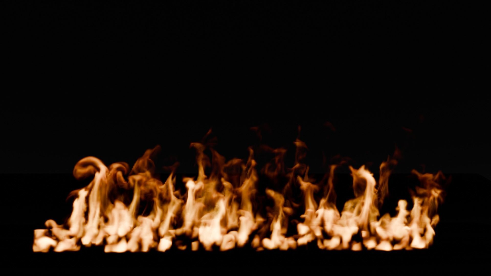 Simple animation realistic blender fire VDB Free 3D model_8