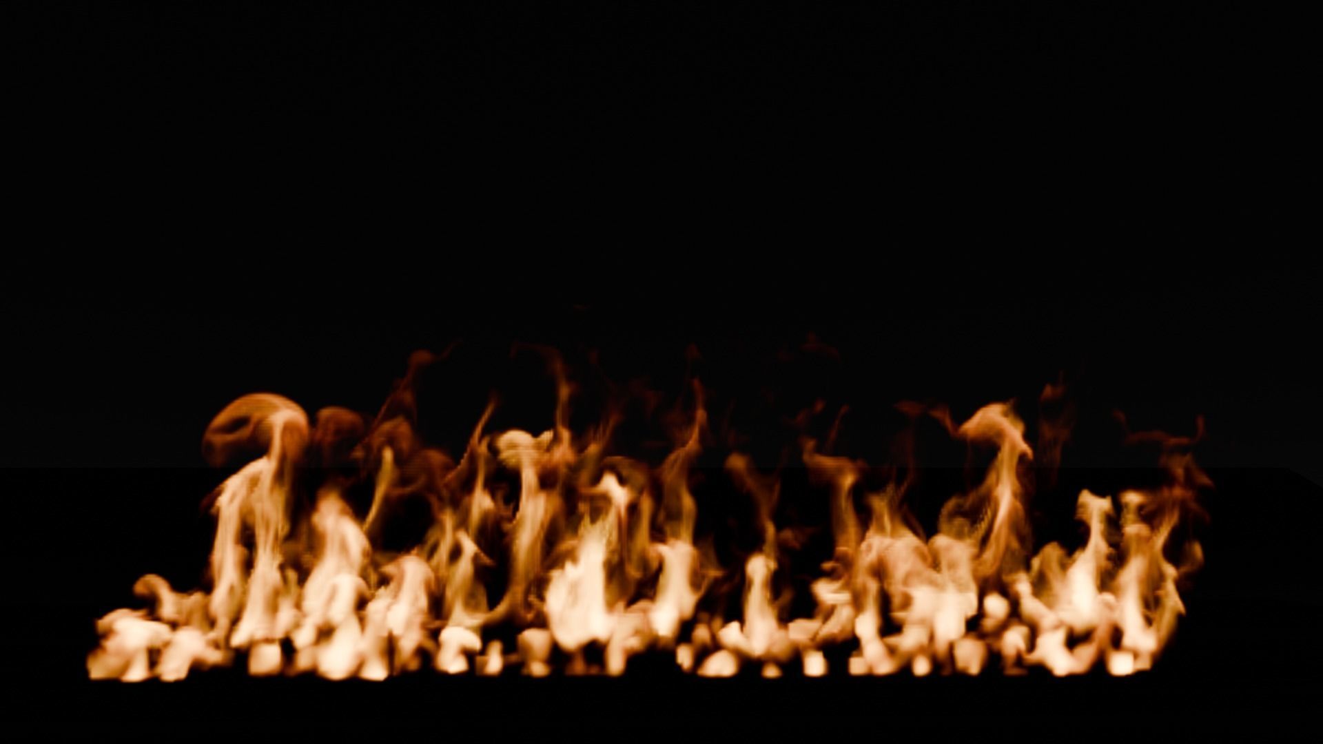 Simple animation realistic blender fire VDB Free 3D model_10