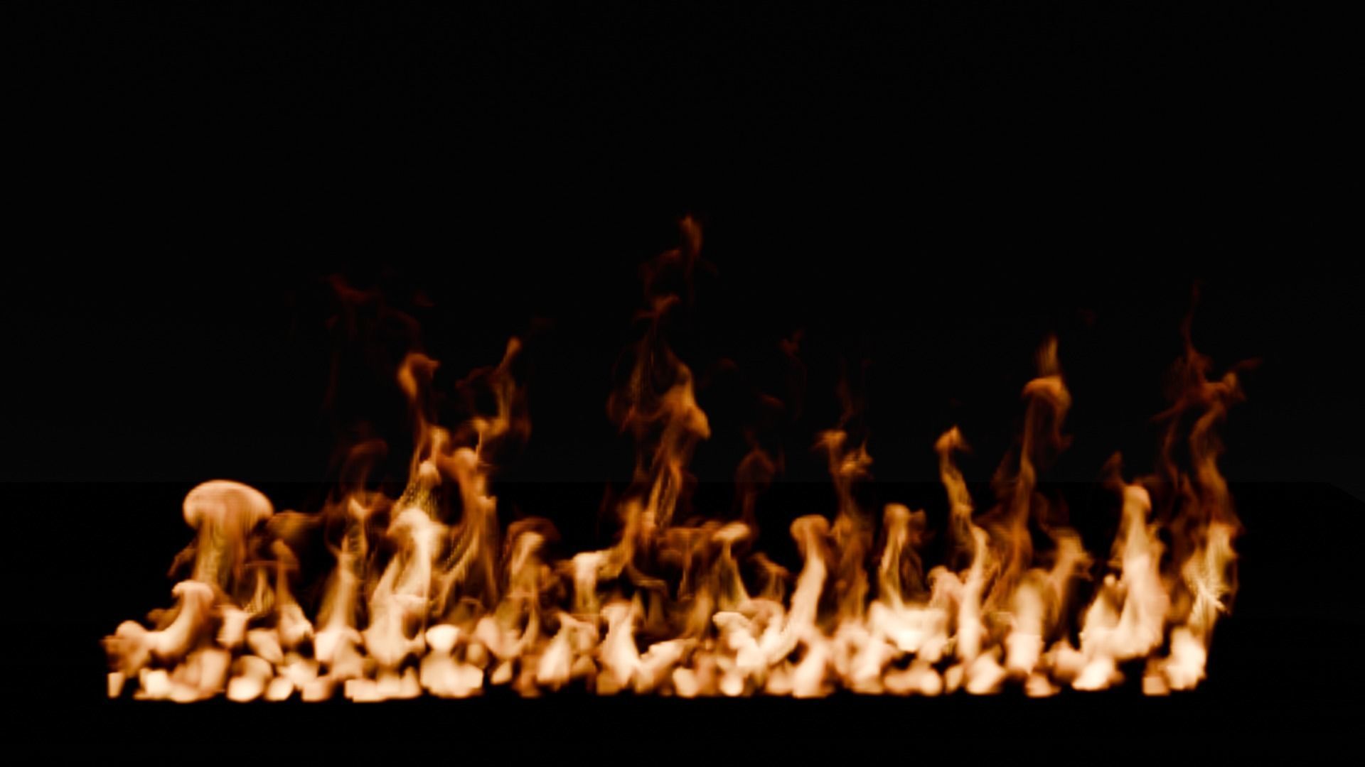 Simple animation realistic blender fire VDB Free 3D model_19