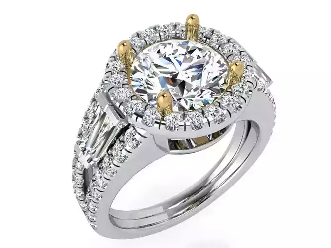 Round Halo Ring 3585