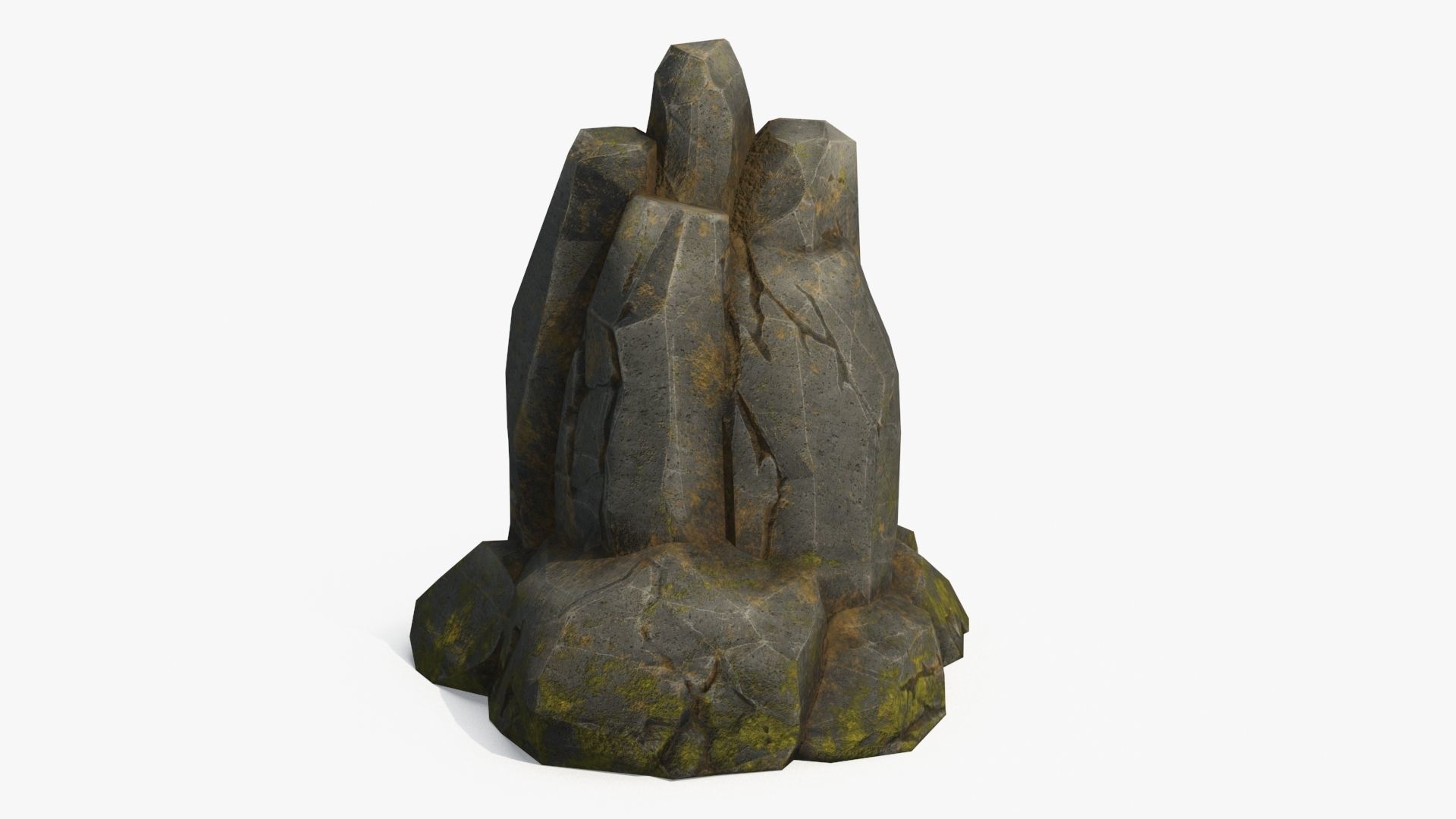 Stone v5 Low-poly 3D model_8