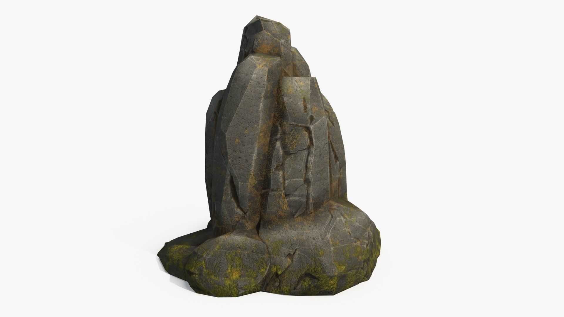 Stone v5 Low-poly 3D model_9