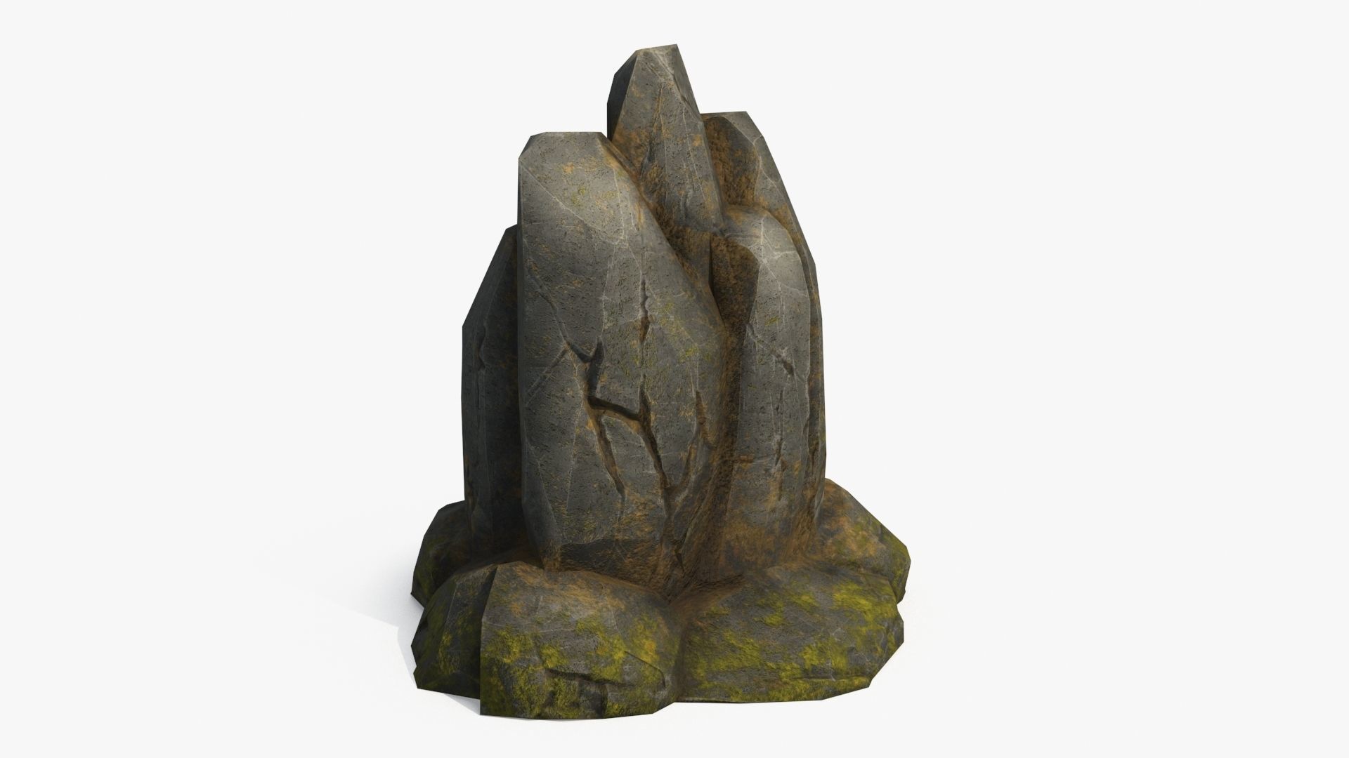 Stone v5 Low-poly 3D model_4