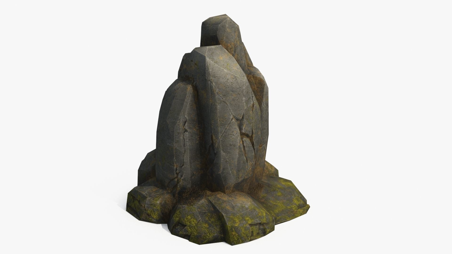 Stone v5 Low-poly 3D model_5