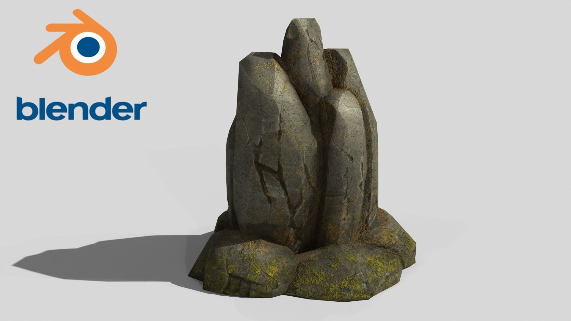 Stone v5 Low-poly 3D model_3