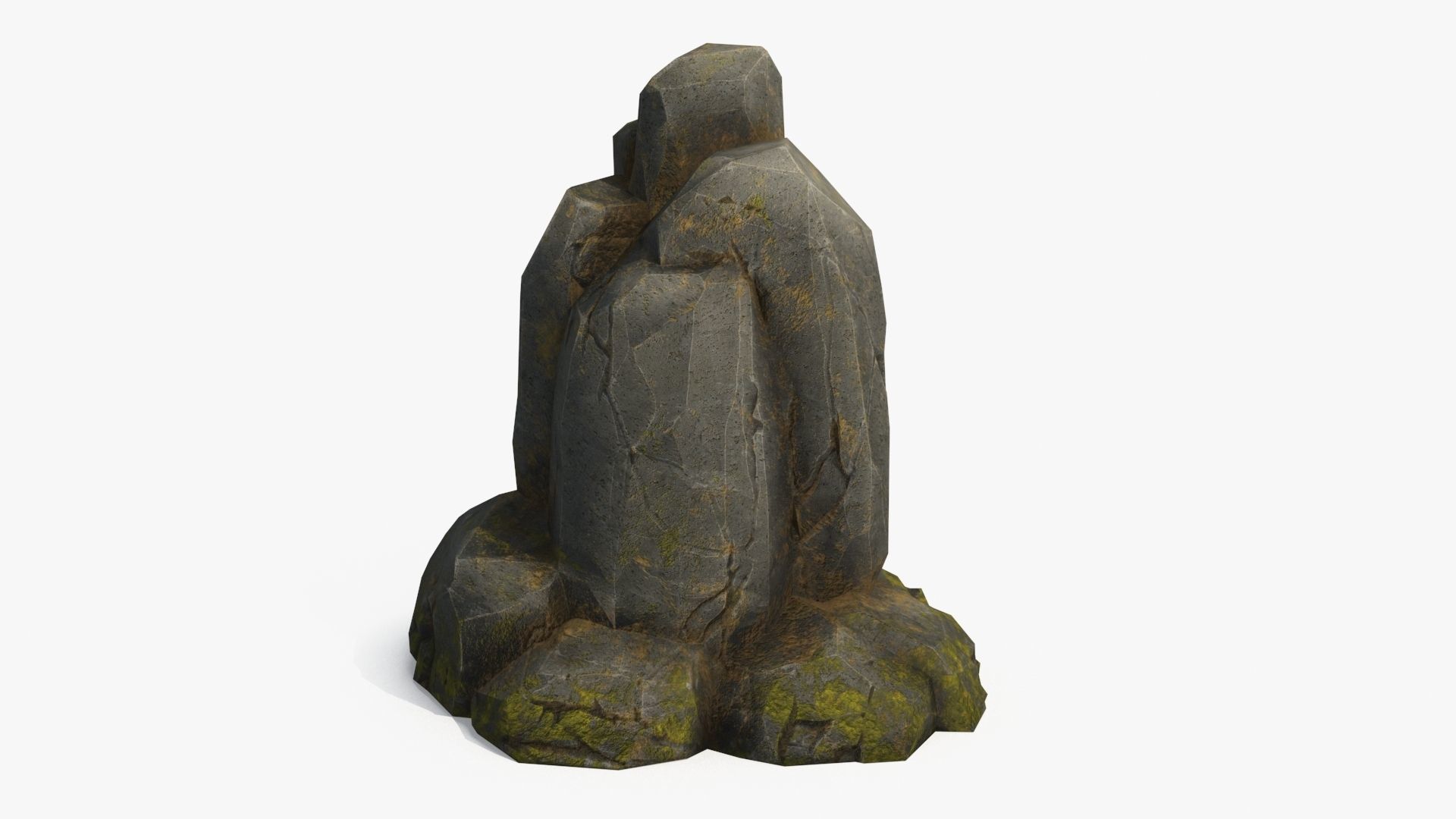 Stone v5 Low-poly 3D model_6