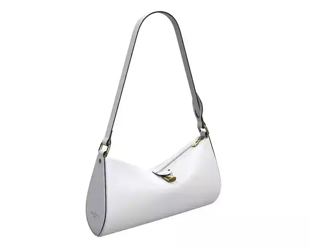 Louis Vuitton Pochette Tirette Bag White Low-poly 3D model
