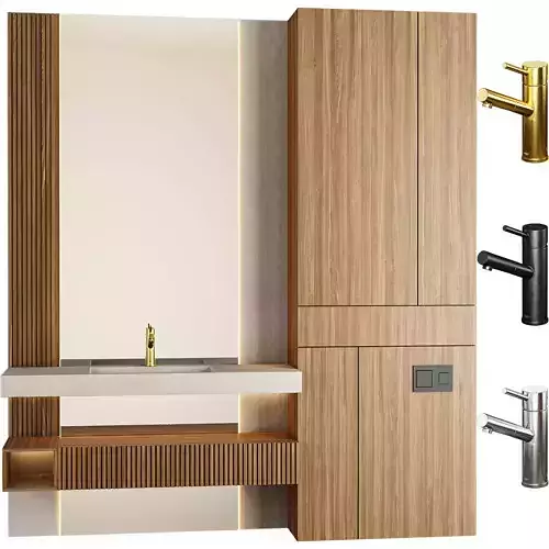 Bathroom Furniture 08-Vigo 3D model