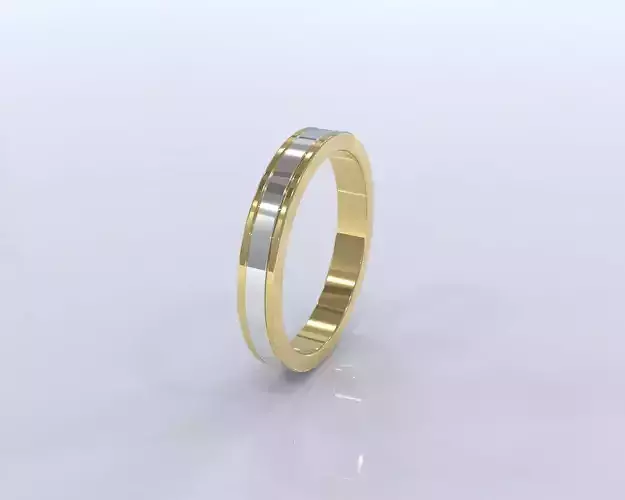 Gold Silver Wedding Ring