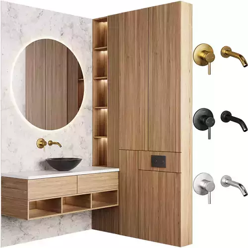 Bathroom Furniture 09-Vigo 3D model
