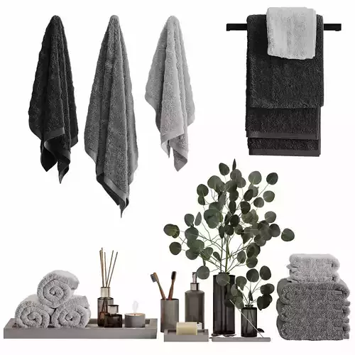 Bathroom decor towels set 20