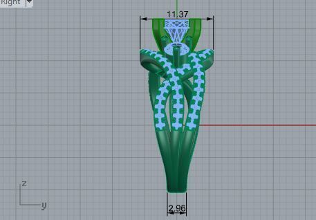 Round Cut Twisted Ring 3604 3D print model_6