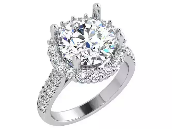 Round Halo Ring 3605