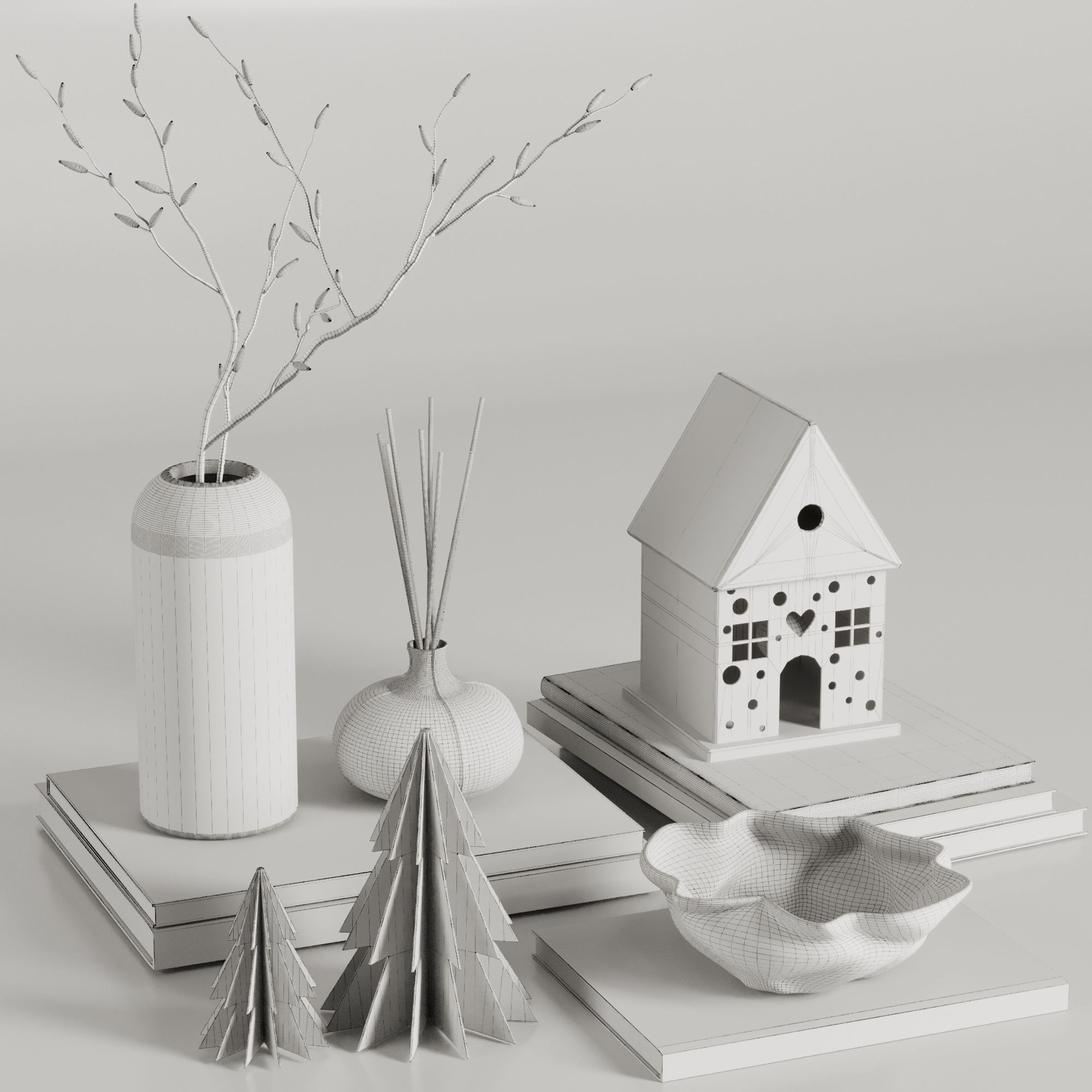 Decorative Set36 3D model_2