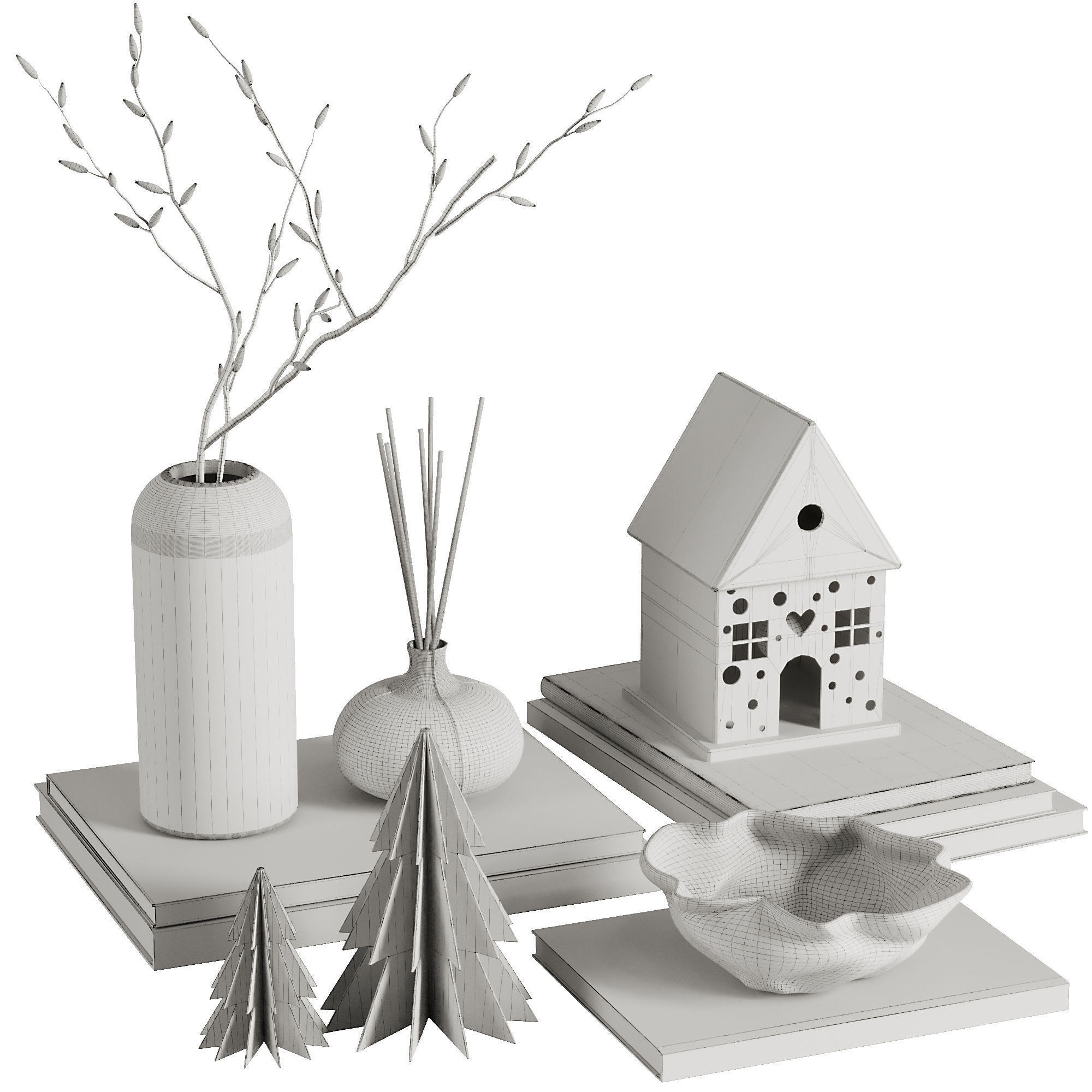 Decorative Set36 3D model_5