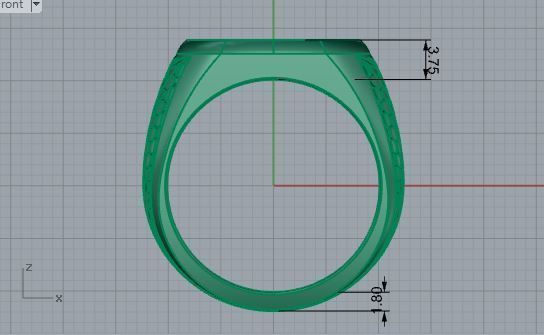 Square Ring 3612 3D print model_5