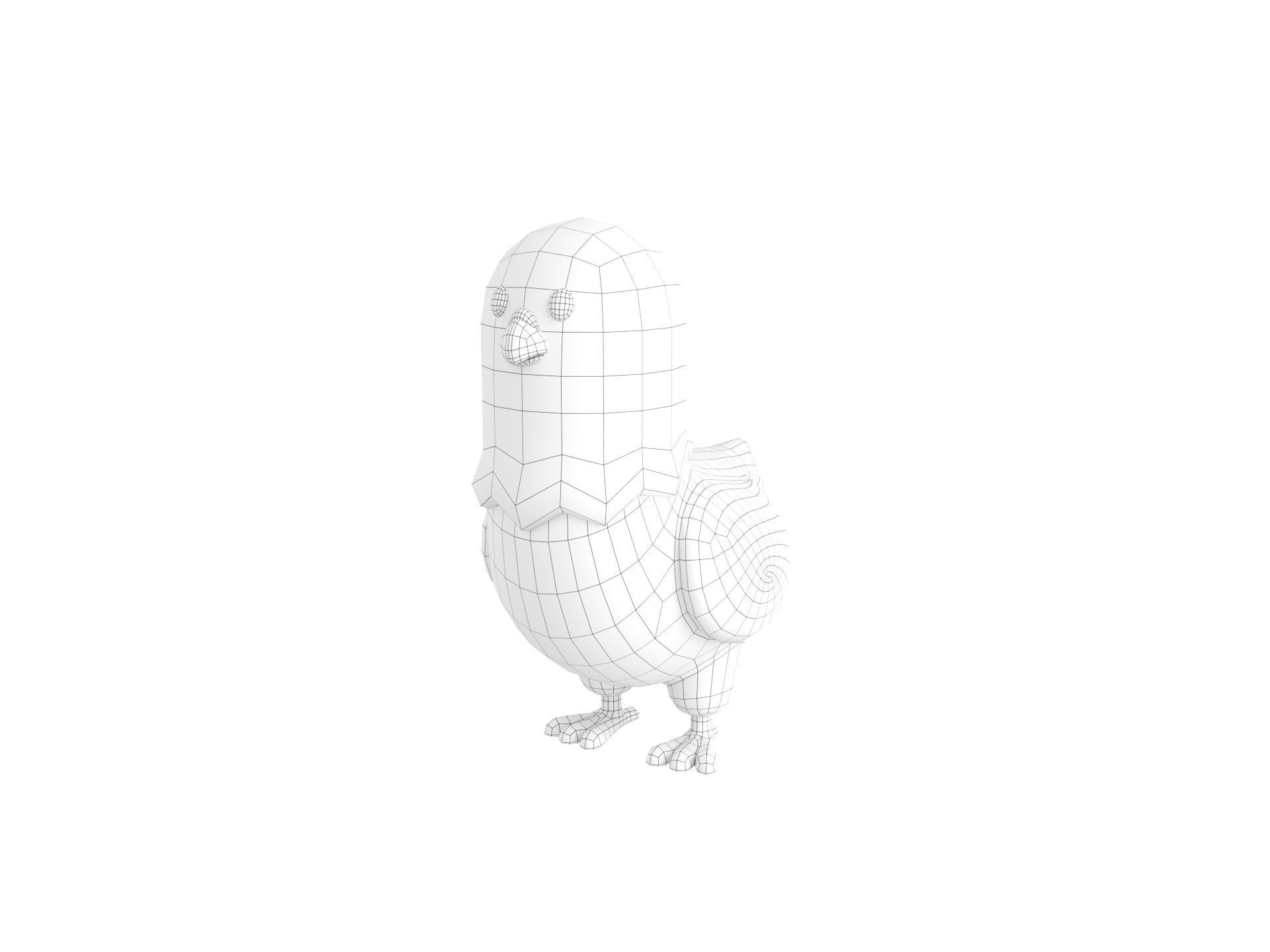 Character274 Pigeon 3D model_30