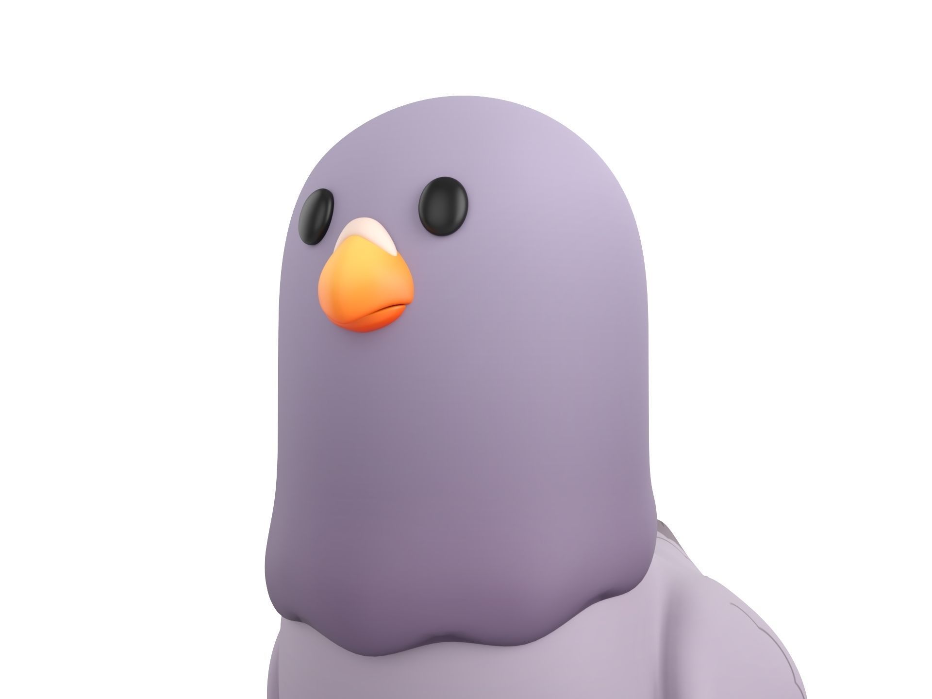 Character274 Pigeon 3D model_9