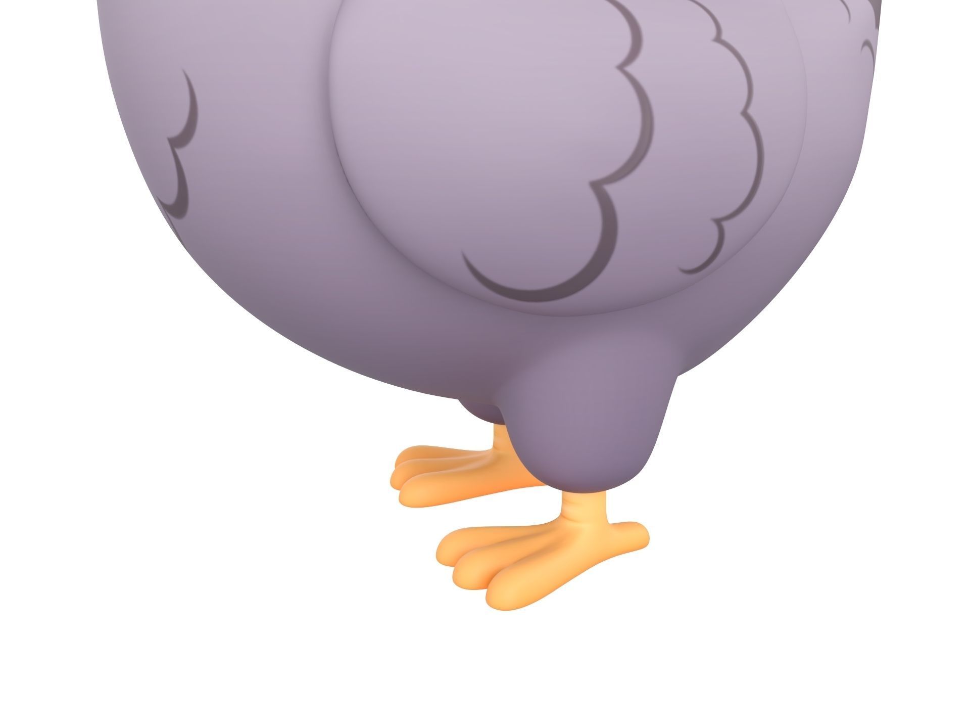 Character274 Pigeon 3D model_8