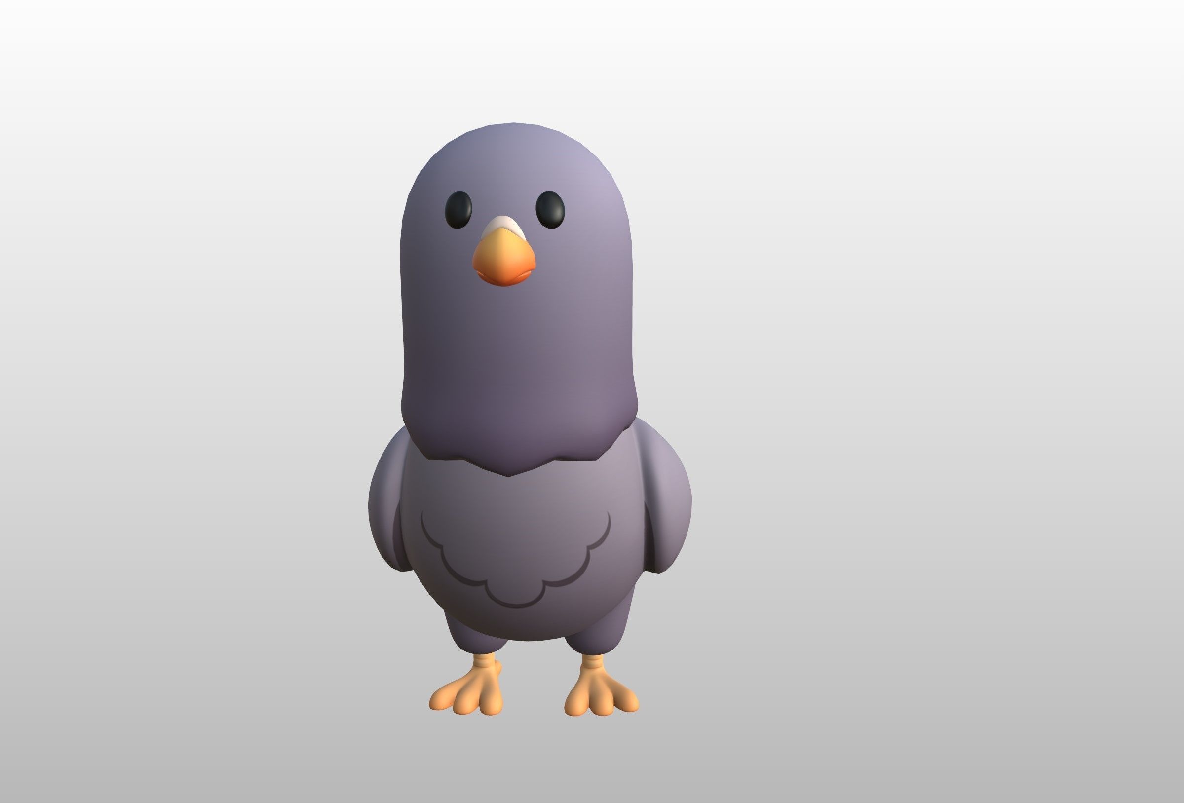 Character274 Pigeon 3D model_11