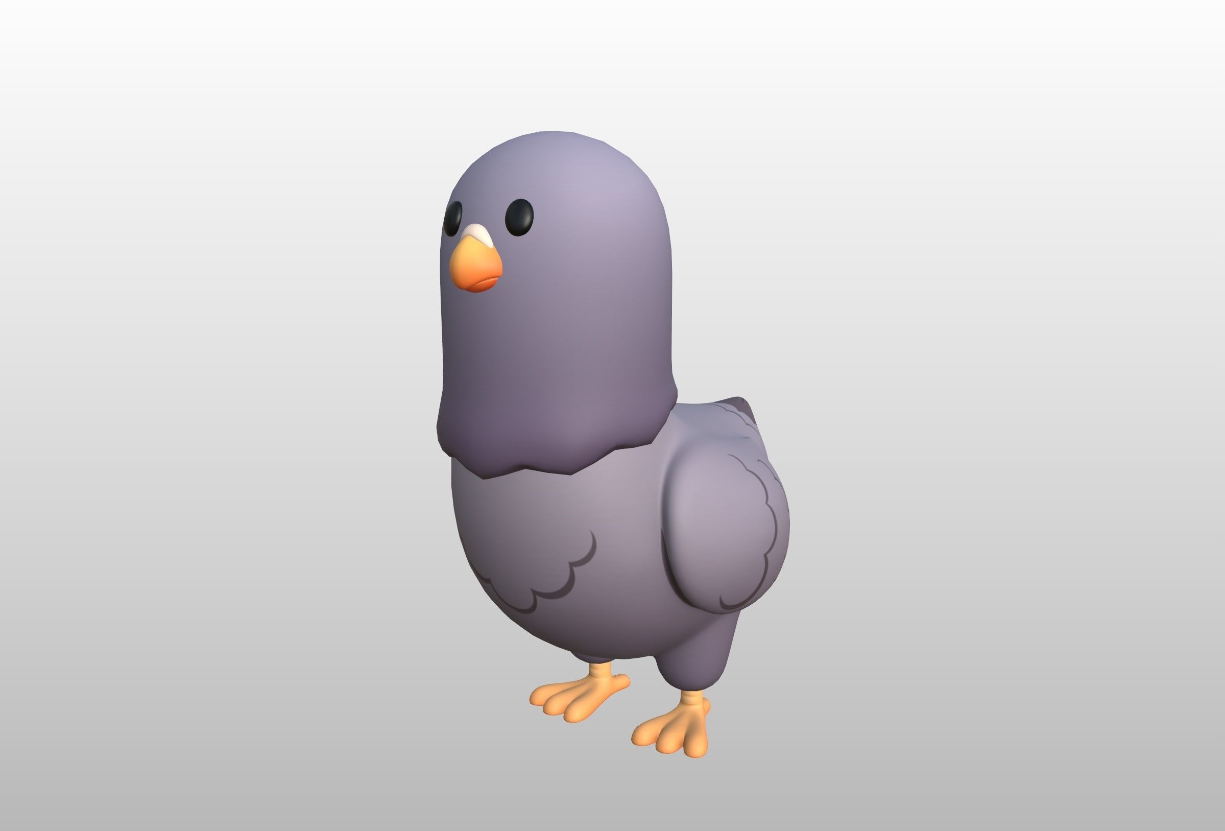 Character274 Pigeon 3D model_10