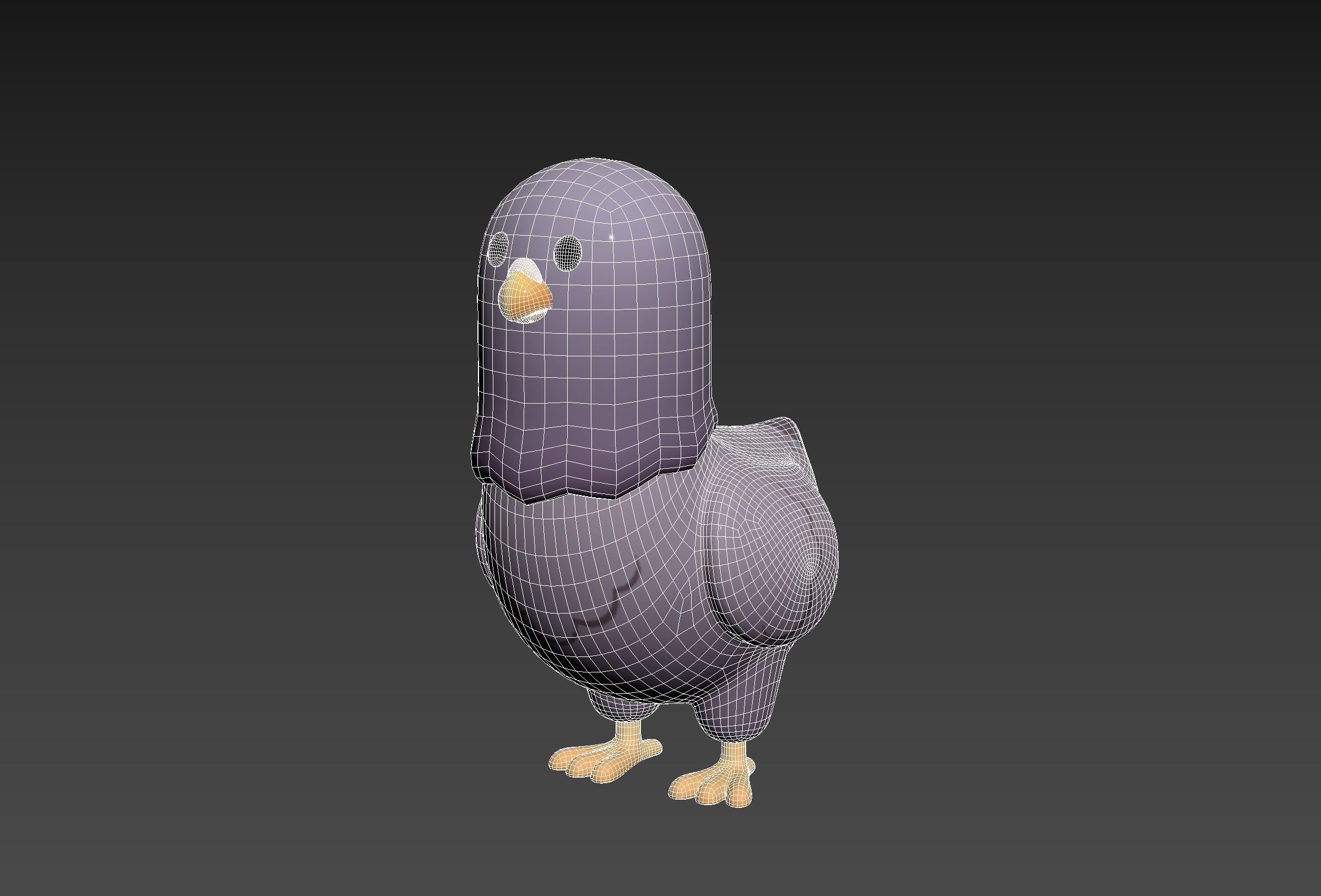Character274 Pigeon 3D model_20
