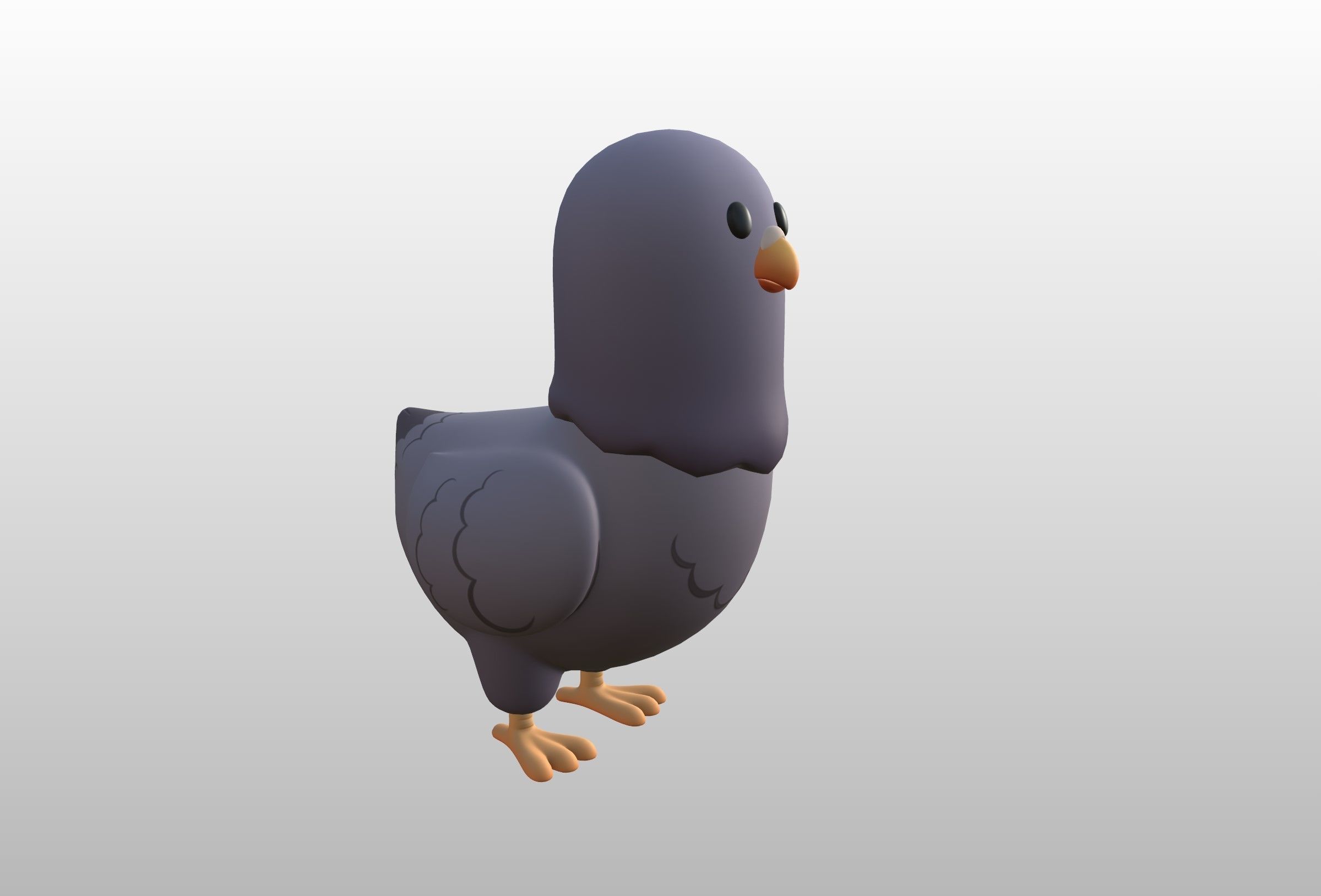 Character274 Pigeon 3D model_12