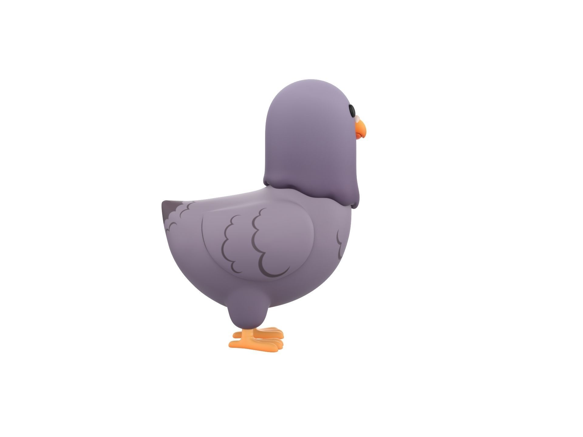 Character274 Pigeon 3D model_3