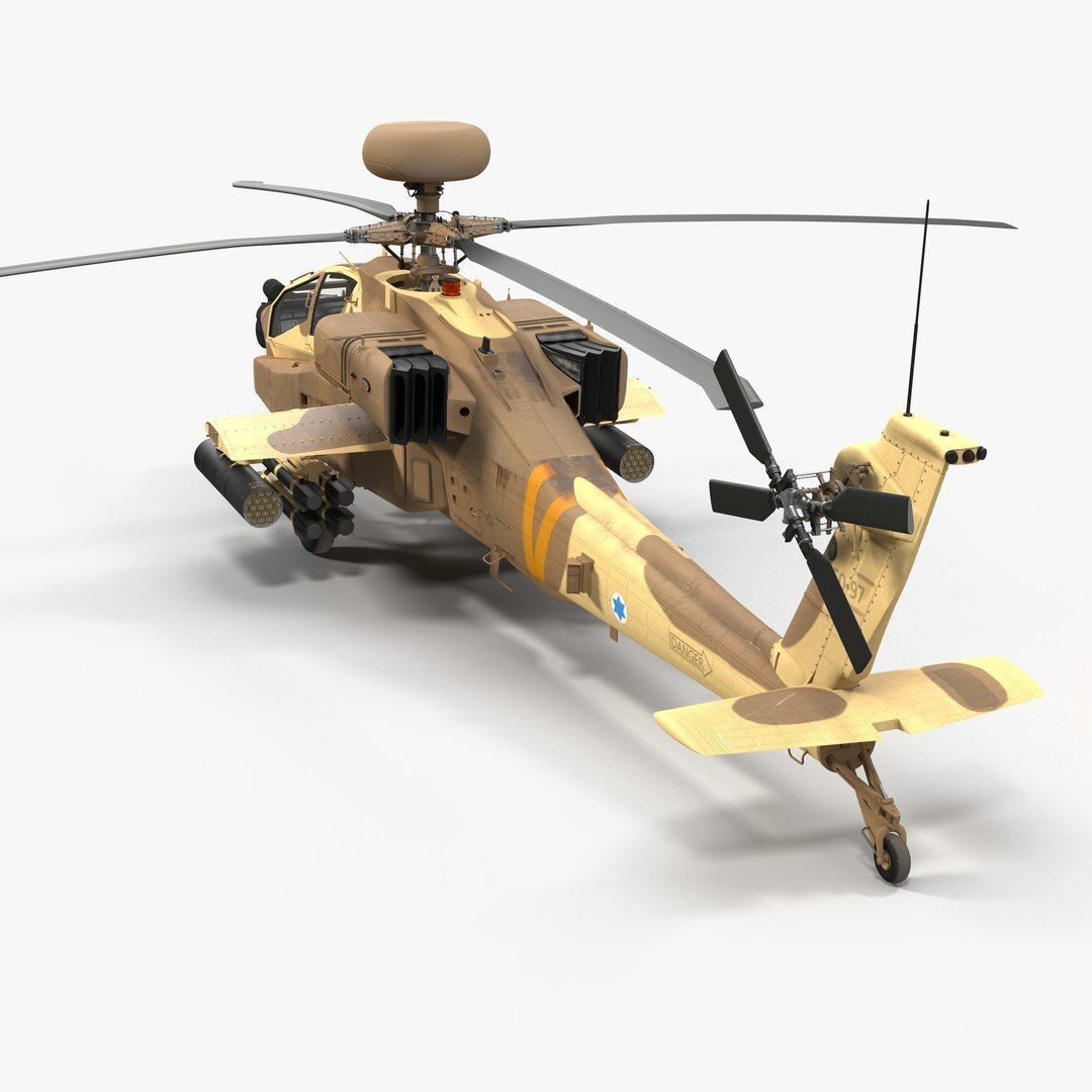 AH64E Apache Longbow Helicopter Rigged Collection _33