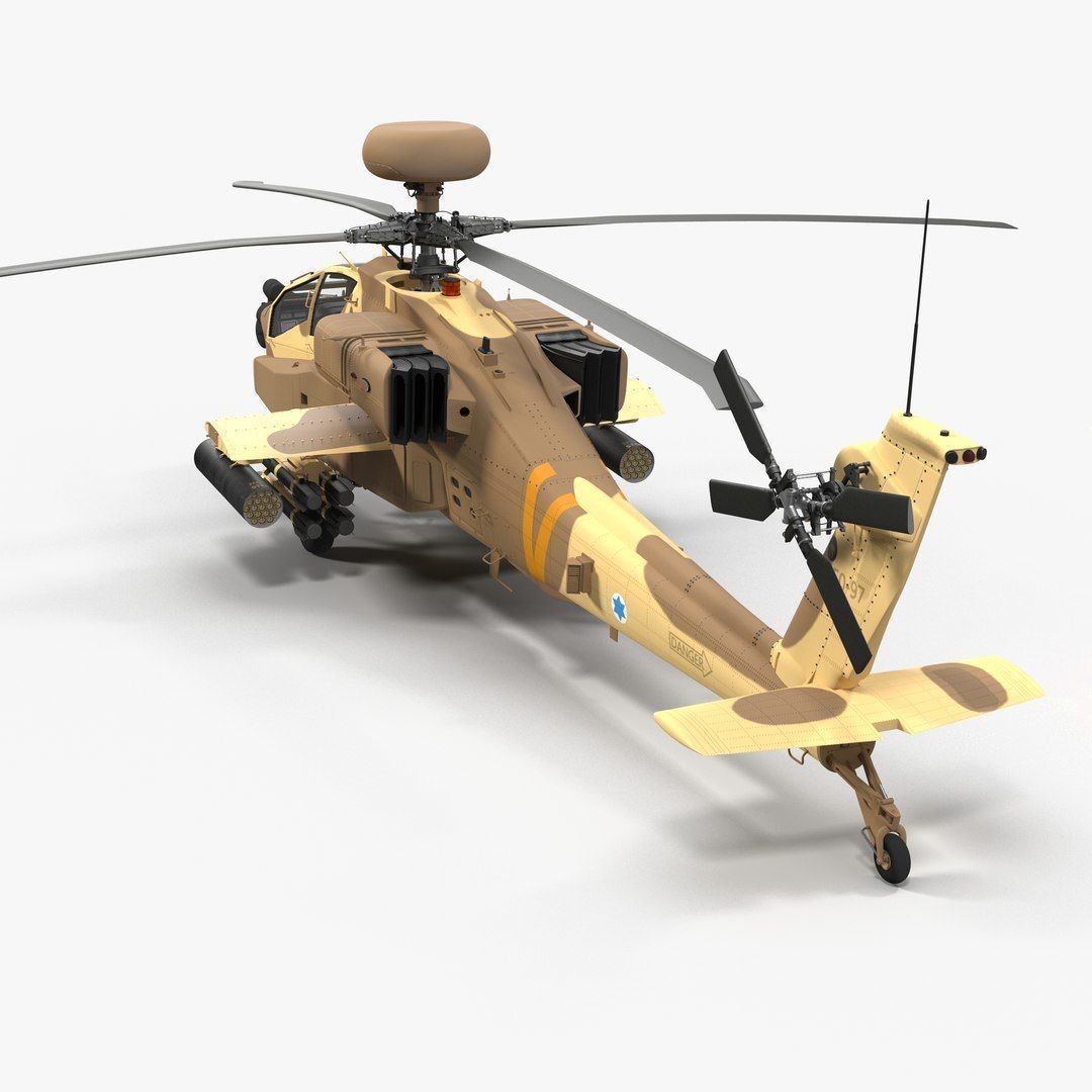 AH64E Apache Longbow Helicopter Rigged Collection _34
