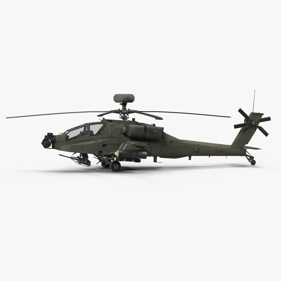AH64E Apache Longbow Helicopter Rigged Collection _15