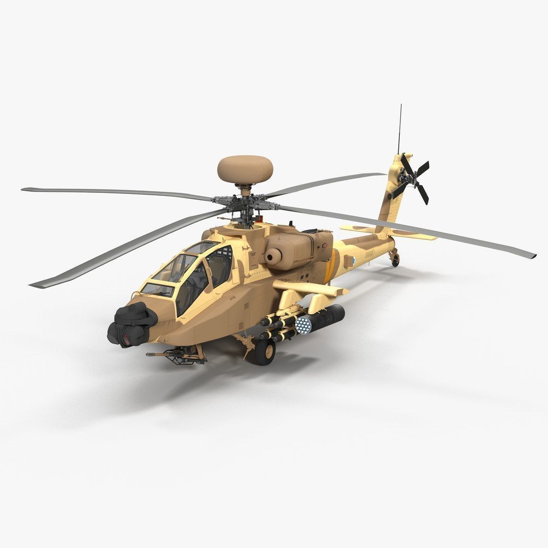AH64E Apache Longbow Helicopter Rigged Collection _26