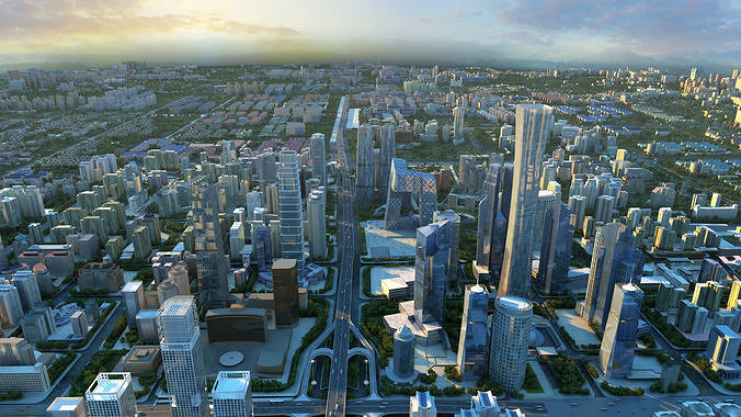 Beijing  China 3D model 4