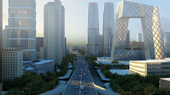 Beijing  China 3D model 2