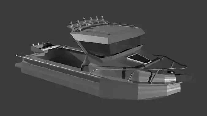 Recreational  Fishing Boat  ship 3D model