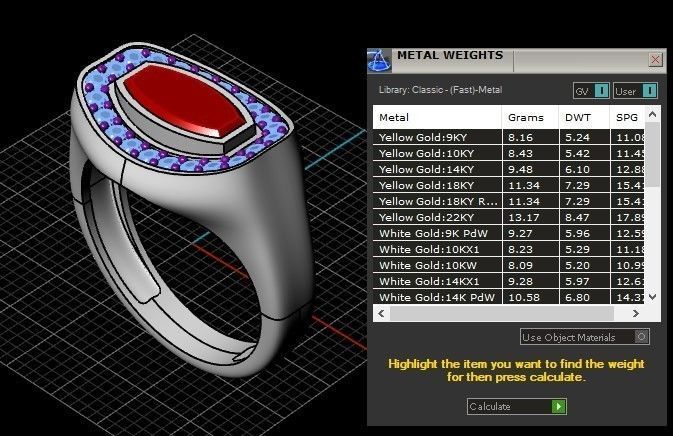 Signet ring set 3D print model_9