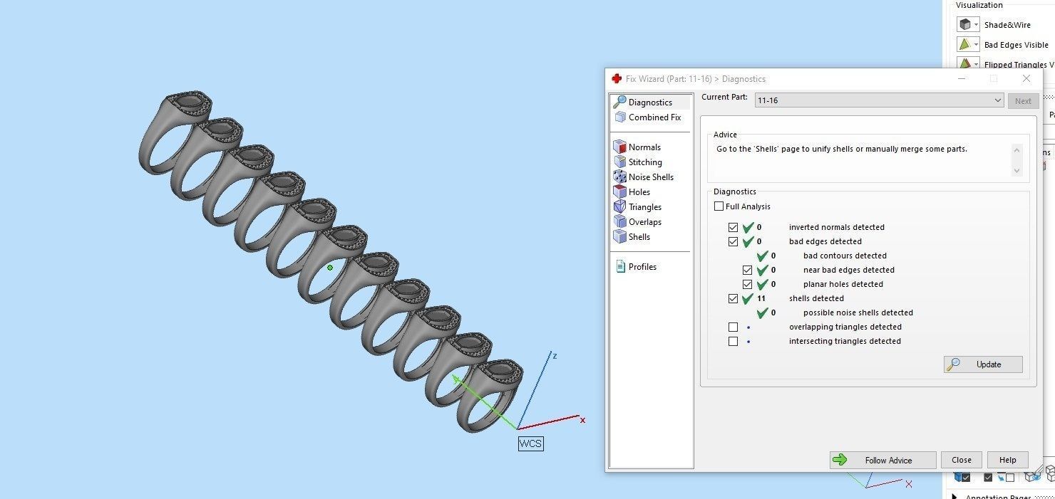 Signet ring set 3D print model_10