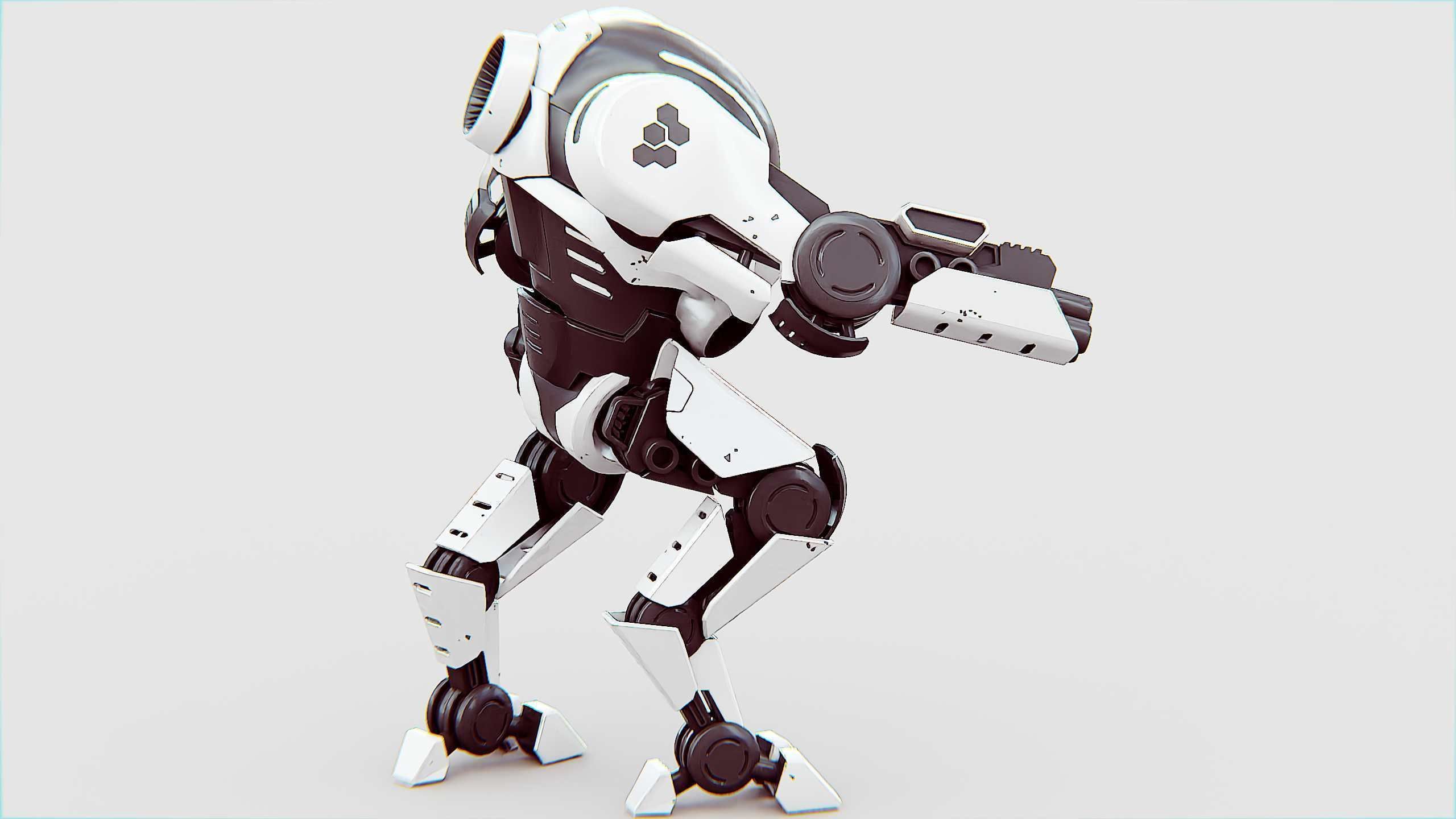 ROBOCOP Z-500  Rigged for Unreal Engine - Unity - MIXAMO  3D model_24