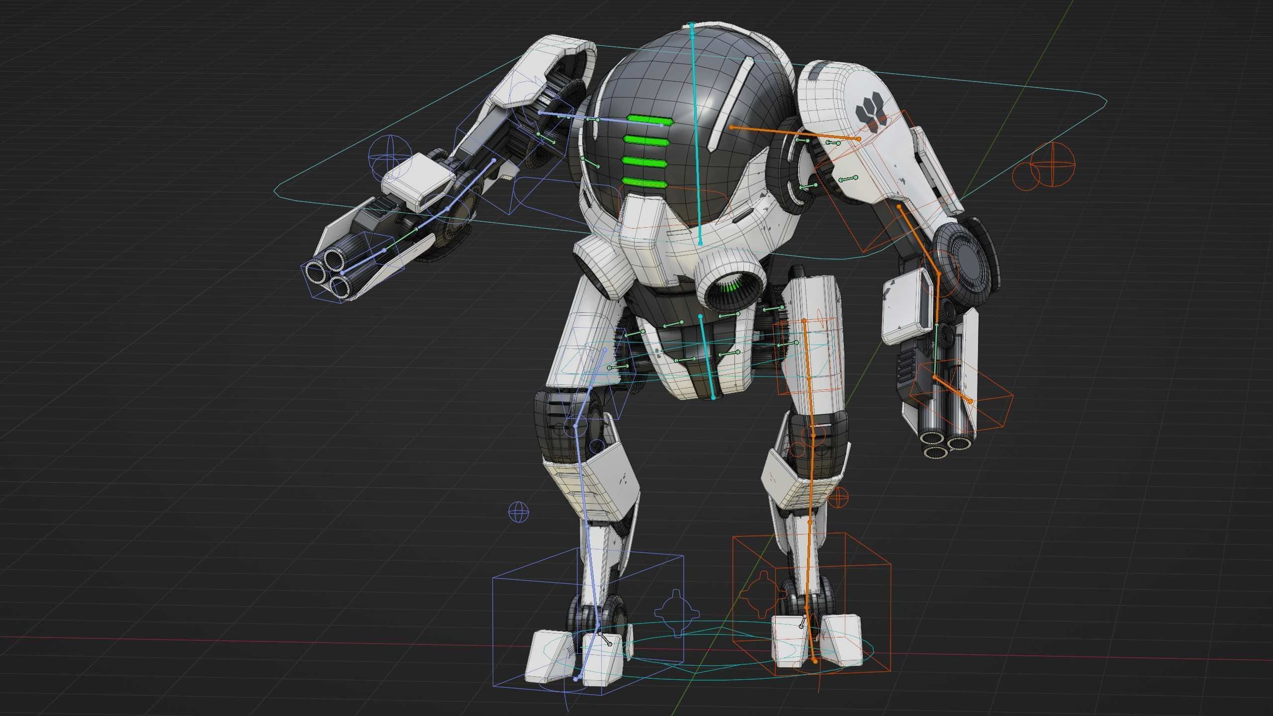 ROBOCOP Z-500  Rigged for Unreal Engine - Unity - MIXAMO  3D model_37