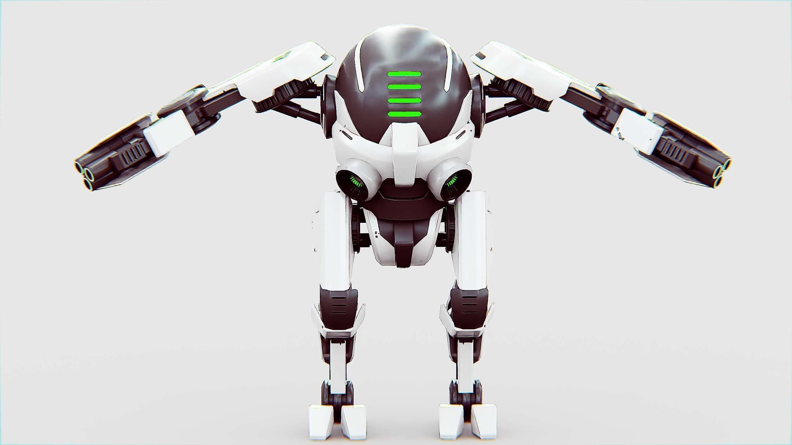 ROBOCOP Z-500  Rigged for Unreal Engine - Unity - MIXAMO  3D model_30