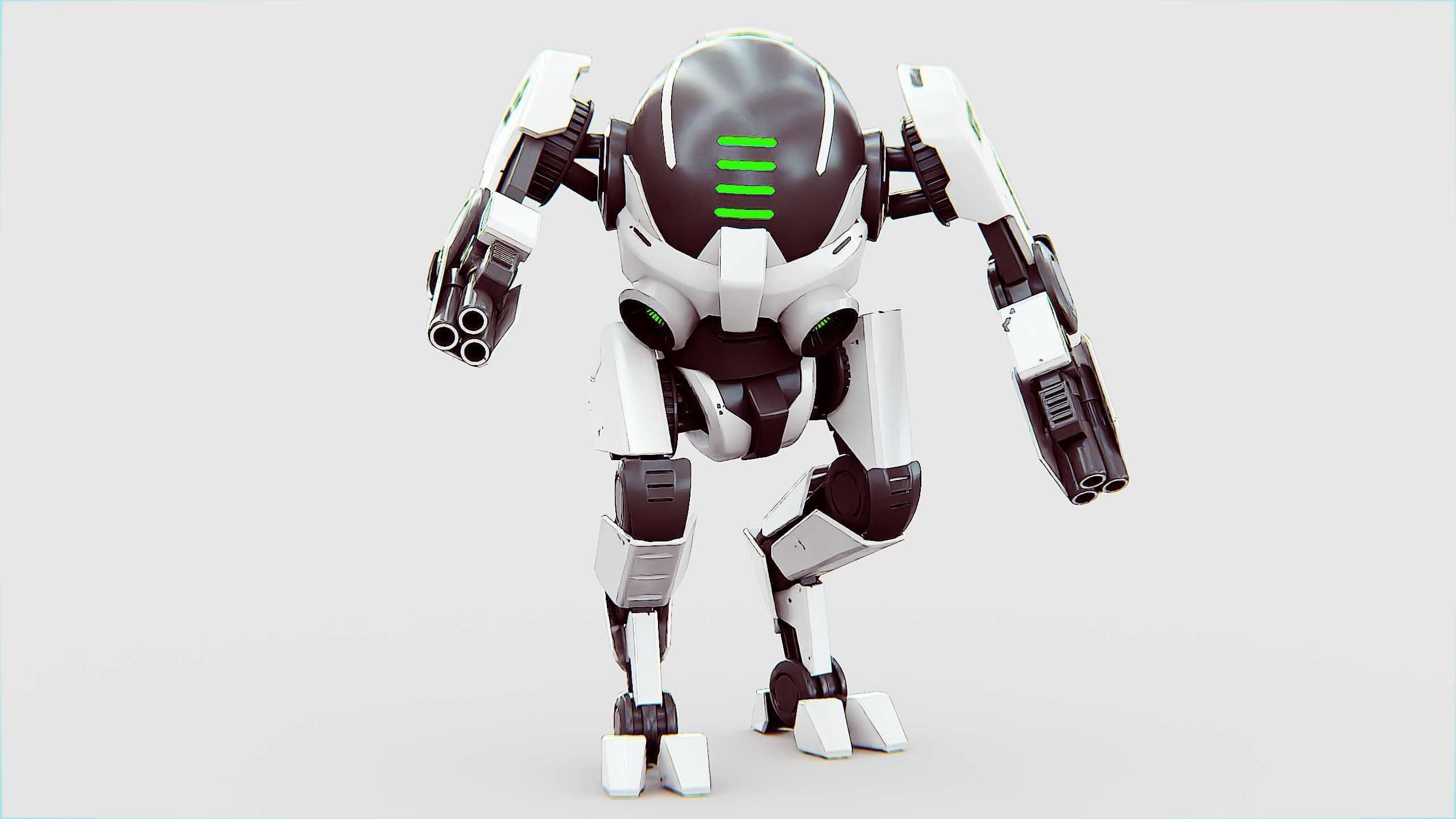 ROBOCOP Z-500  Rigged for Unreal Engine - Unity - MIXAMO  3D model_4
